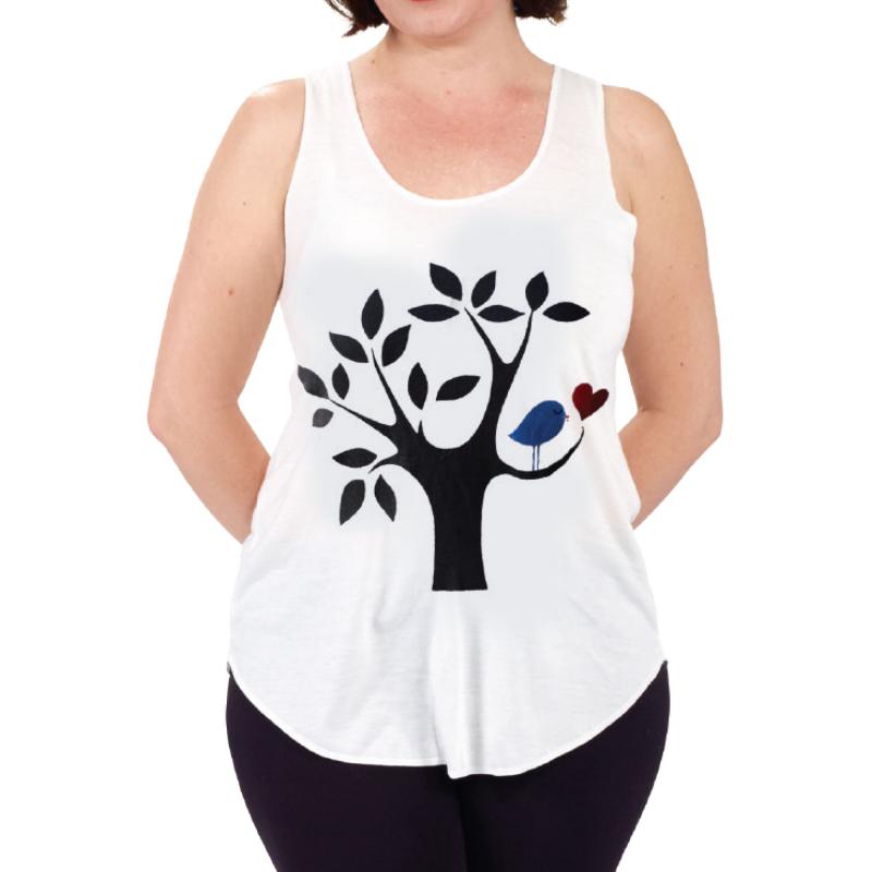 LOVE BIRD GRAPHIC TANK