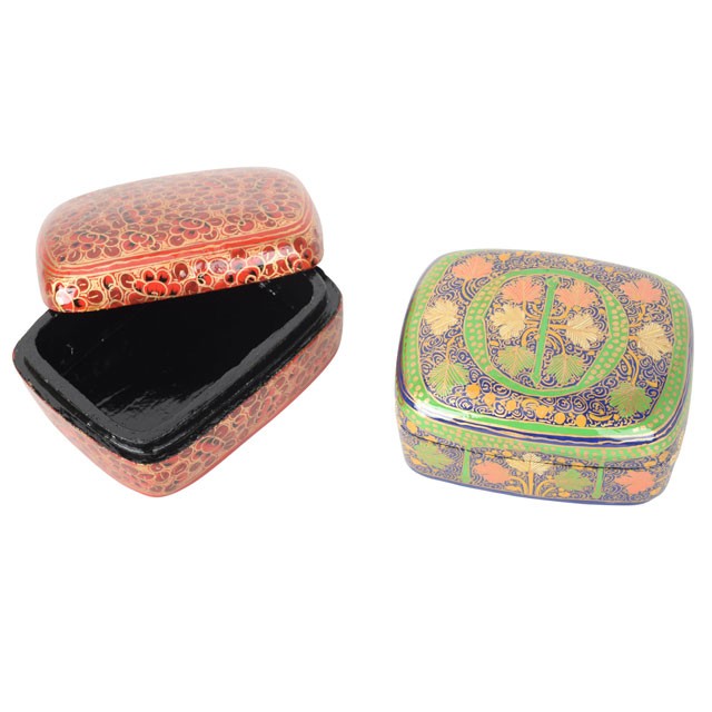 DECORATIVE HAND PAINTED SMALL JEWELRY BOXES
