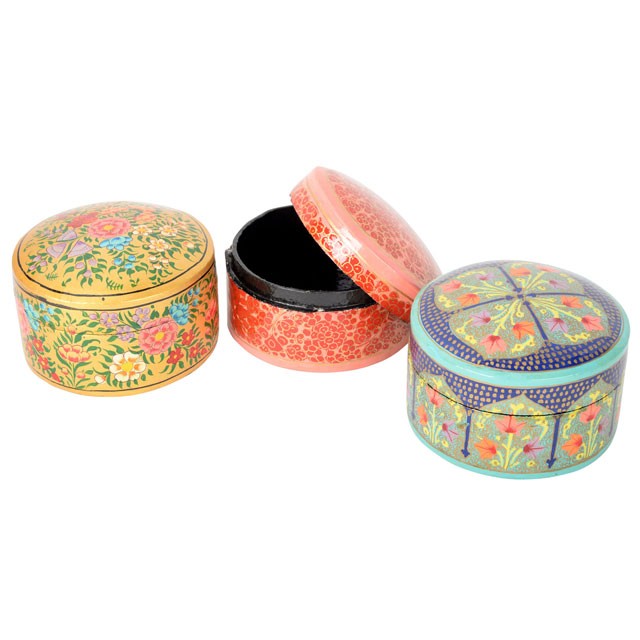 DECORATIVE HAND PAINTED JEWELRY BOXES