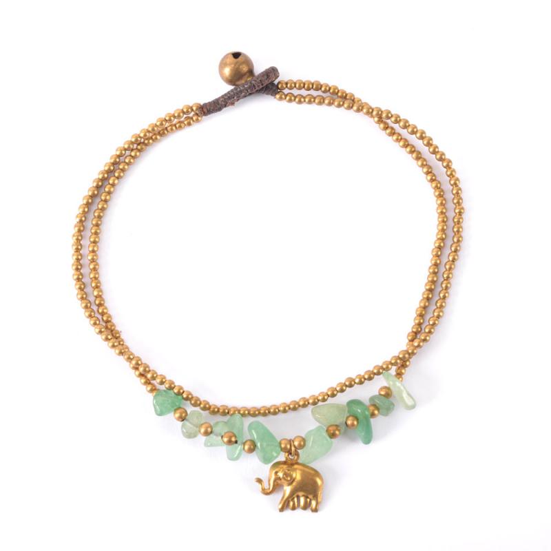 TWO STRAND BRONZE ELEPHANT ANKLET