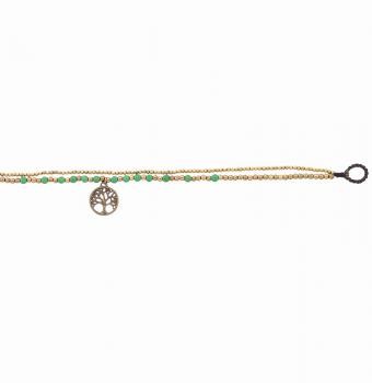 GREEN TREE OF LIFE ANKLET