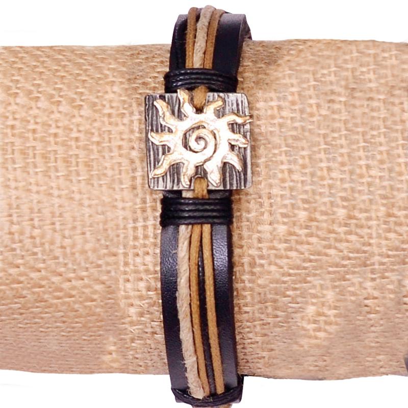 SUN LEATHER BRACELET