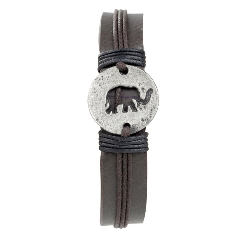 ELEPHANT LEATHER BRACELET