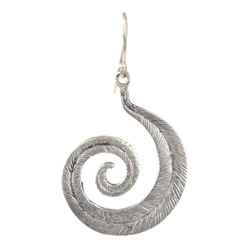 SOLID SWIRL BALINESE EARRING