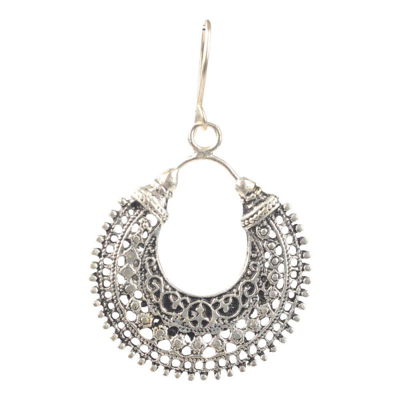 SPIKY HOOP BALINESE EARRING