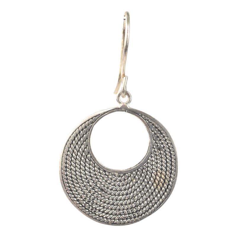 SOLID THICK HOOP BALINESE EARRING