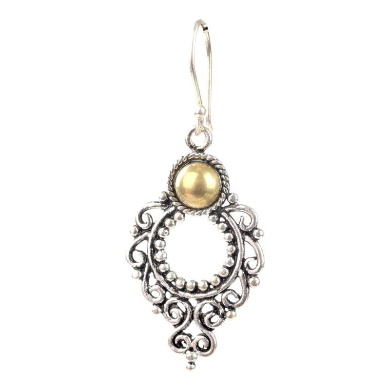 GOLD BEAD BALINESE EARRING