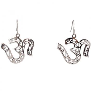 OM SILVER EARRING