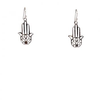 HAMSA SILVER EARRINGS