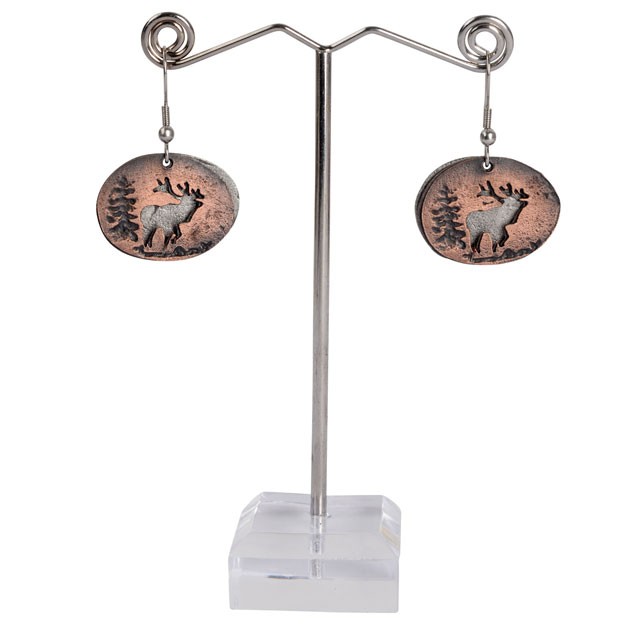 MOOSE CUT OUT EARRINGS