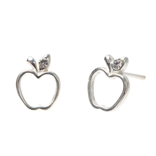 APPLE SILVER STUDS