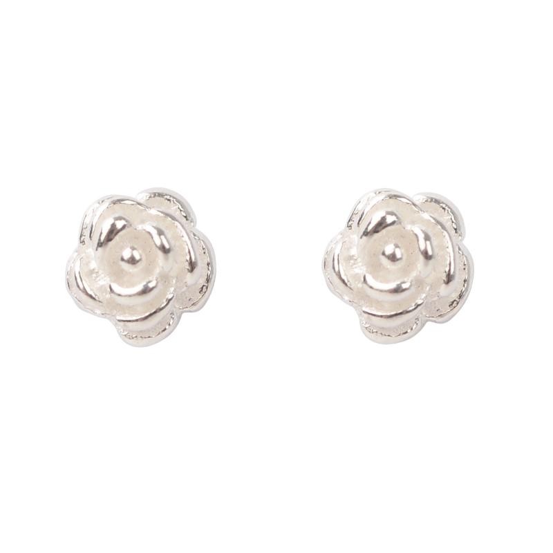 STERLING SILVER STUD ROSE