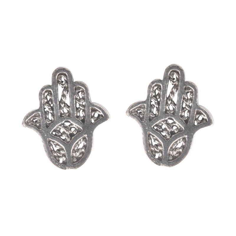 STERLING SILVER STUDS HAMSA