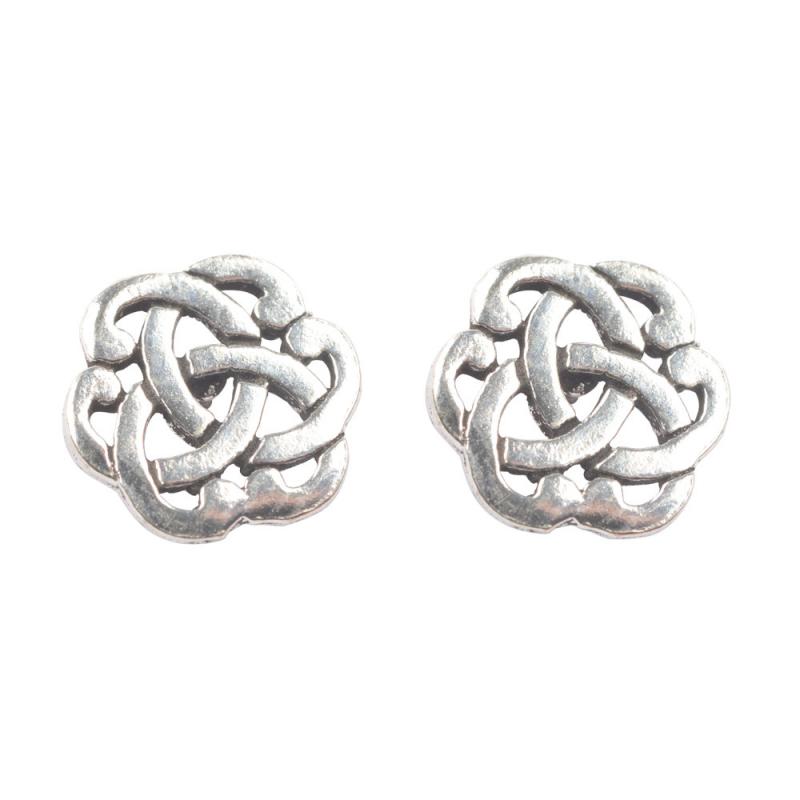 STERLING SILVER STUDS INFINITY KNOT