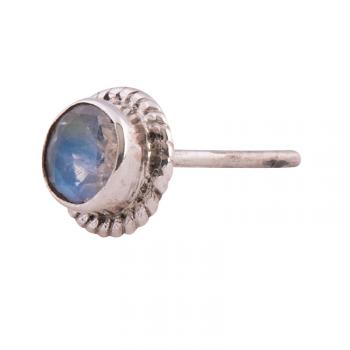 RAINBOW MOONSTONE ROUND STUD