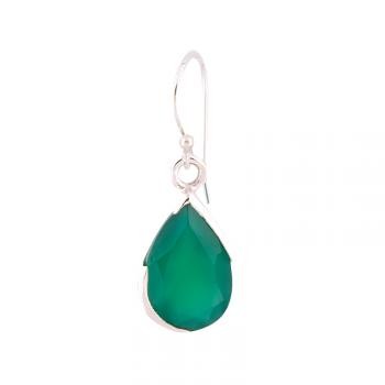 GREEN AVENTURINE TEARDROP EARRING