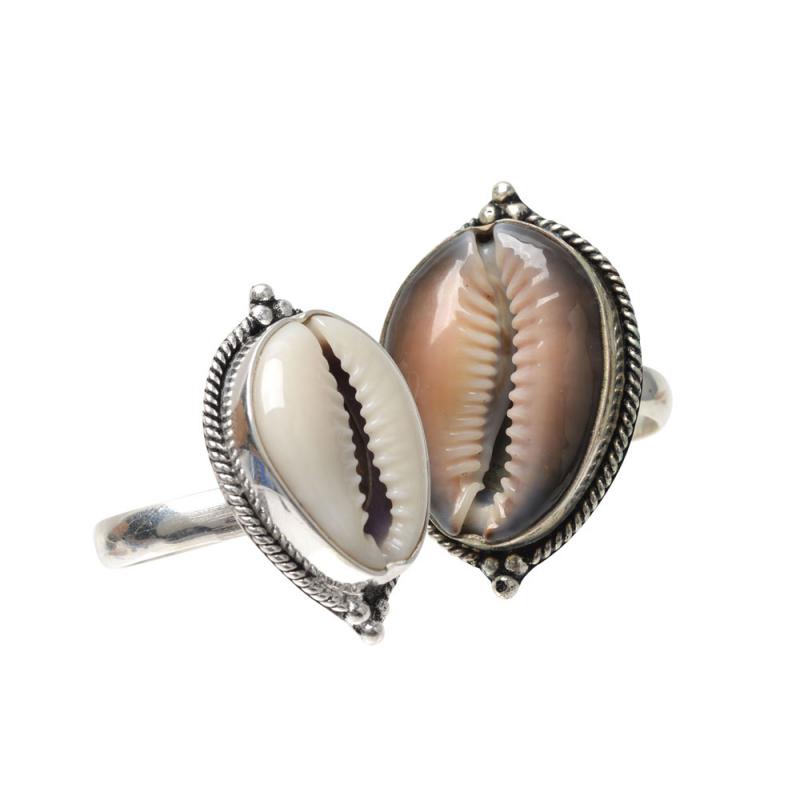 SILVER SHELL RING