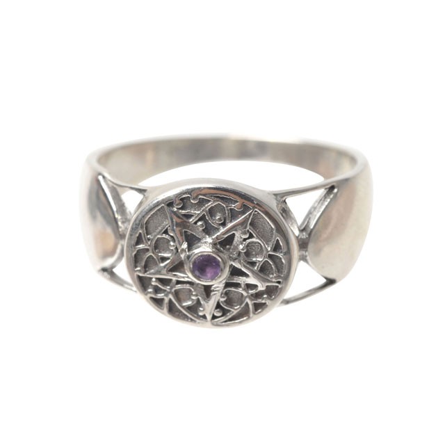 STAR WITH AMETHYST RING