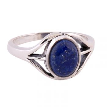 DOUBLE SPLIT SHANK LAPIS RING