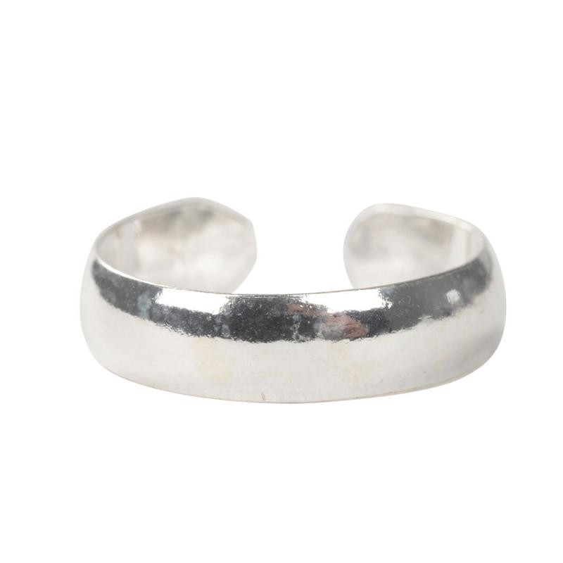 SILVER PLAIN BAND TOE RING