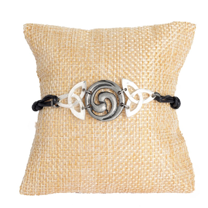 CELTIC SWIRL COTTON CORD BRACELET