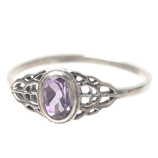 FILIGREE AMETHYST RING