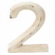 SMALL WOODEN NUMBERS 2