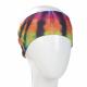 RAINBOW AND BLACK TIE DYE FULL SIZE BANDANA