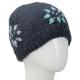 KNIT BEANIE HAT WITH FLOWERS 2