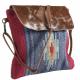 RED AND BLUE CROSSBODY AND LEATHER CLOSURE 2