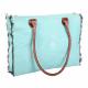 L'ABEILLE ROYAL WITH BEE TURQUOISE TOTE 1