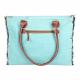 L'ABEILLE ROYAL WITH BEE TURQUOISE TOTE 2