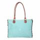 L'ABEILLE ROYAL WITH BEE TURQUOISE TOTE 3