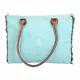 L'ABEILLE ROYAL WITH BEE TURQUOISE TOTE