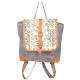 MIXED FABRIC CANVAS PRINT BACKPACK 3