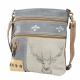 DEER AND MIXED FABRICS SHOULDER/CROSSBODY BAG 1