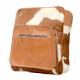 BROWN LEATHER BACKPACK WITH COWHIDE FRONT SECTION 1