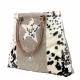 DEER AND STAR COWHIDE TOTE BAG 1