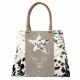 DEER AND STAR COWHIDE TOTE BAG 3