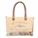 BOULANGERIE TOTE WITH COWHIDE TRIM 3