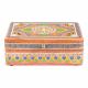 HAND PAINTED WOODEN BOX NATURAL COLORS