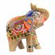 HAND PAINTED WOODEN ELEPHANT 1
