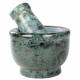 2 INCH GREEN MARBLE MORTAR AND PESTLE