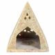 SOAPSTONE PYRAMID CONE / TEALIGHT