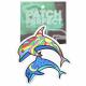 DOLPHINS EMBROIDERED PATCH 1