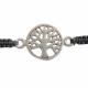 SILVER TREE OF LIFE PULL TIE BRACELET WITH BEADS 2