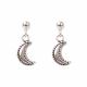 STERLING SILVER STUD CRESCENT MOON