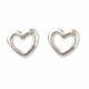 STERLING SILVER STUD HEART