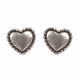 STERLING SILVER STUD HEART