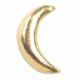 STERLING GOLD STUDS SMALL MOON 1